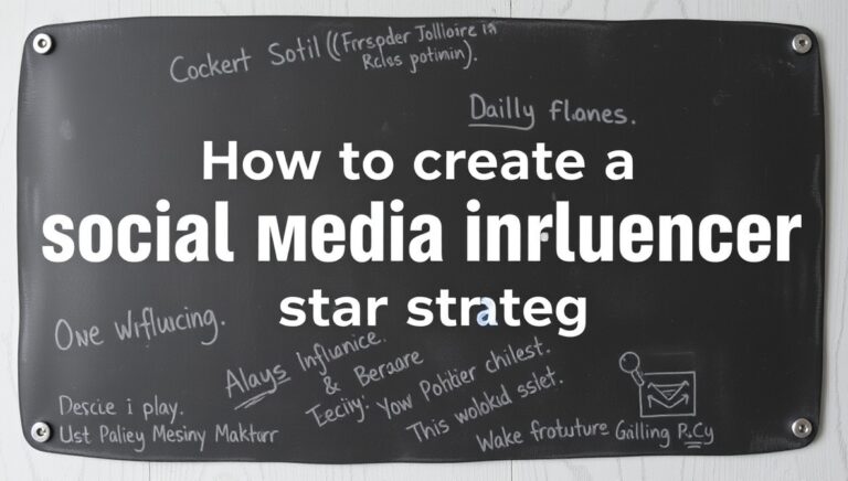 how to create a social media influencer strategy