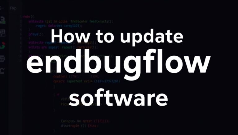 how to update endbugflow software on pc